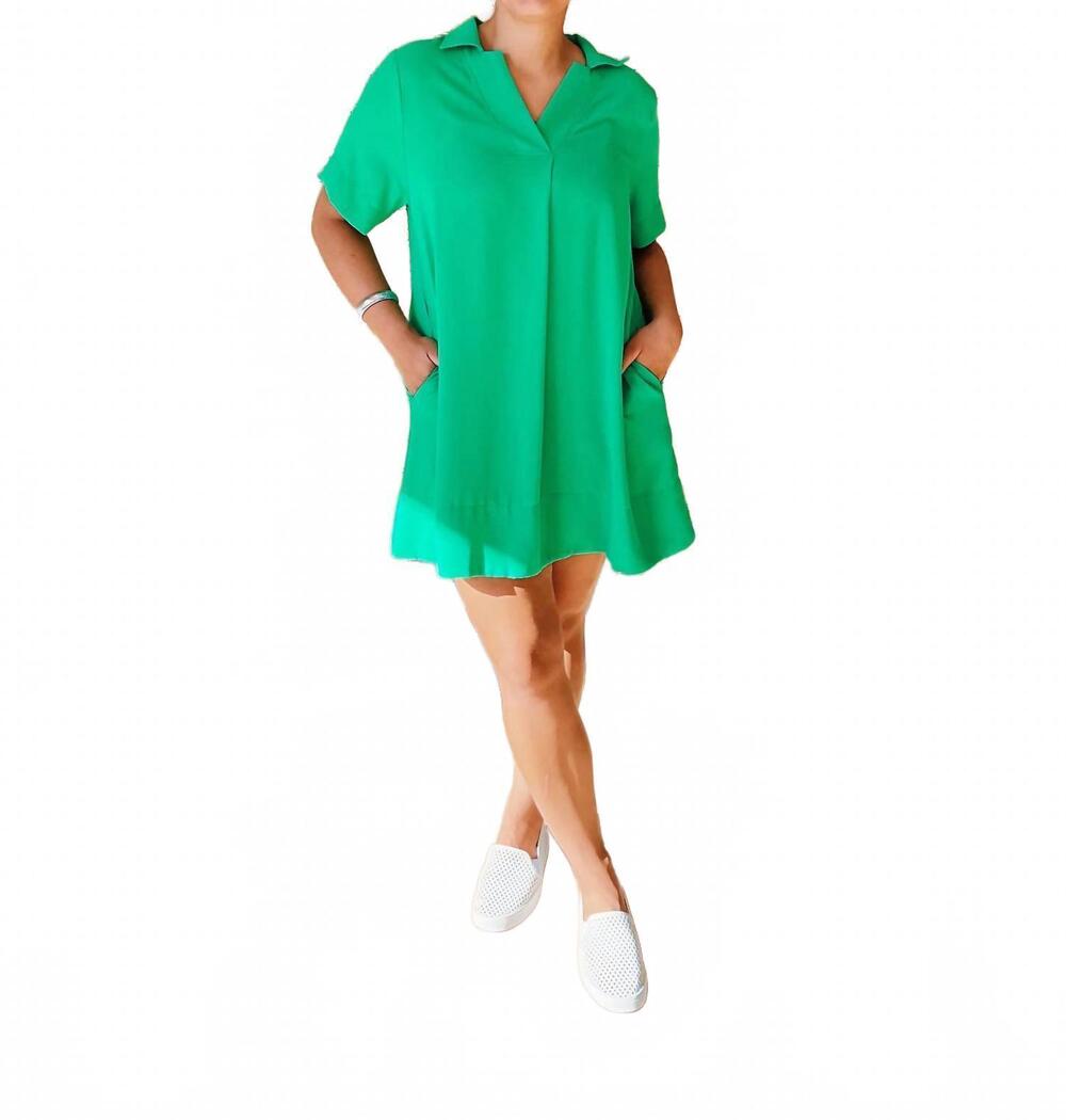 NEW SHE + SKY katelyn dress in bright green